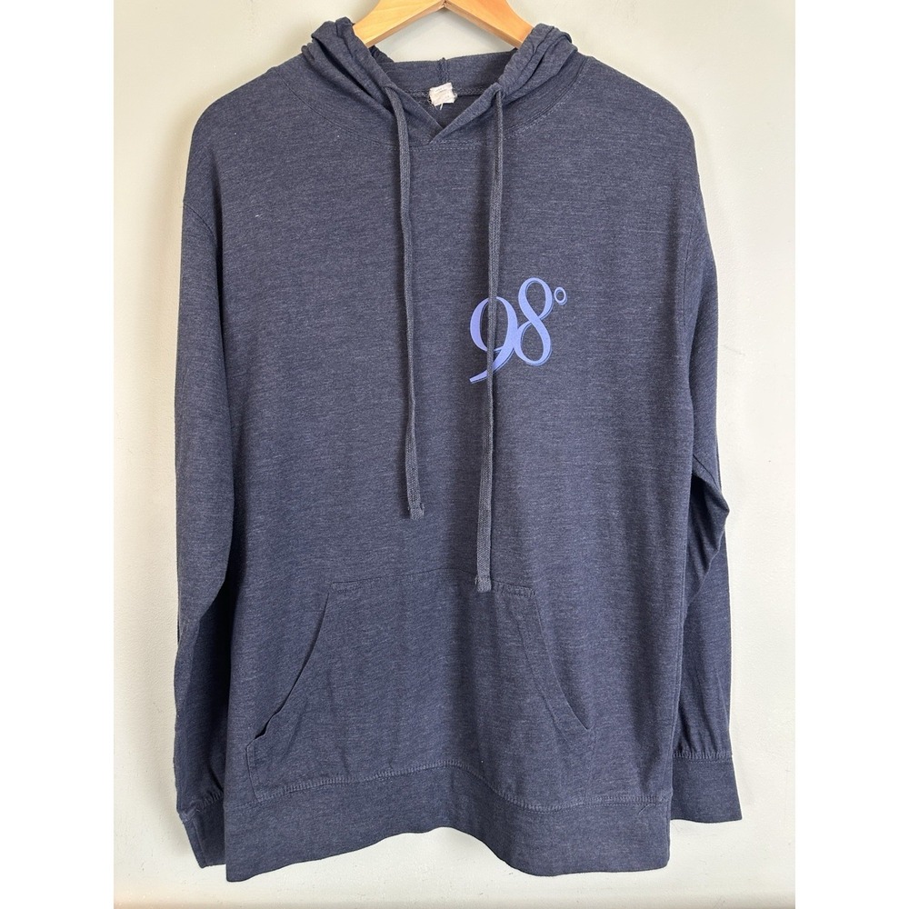 98 Degrees Women's Hoodie Let It Snow Band Pullover Size XL Y2K Band Merch Rare